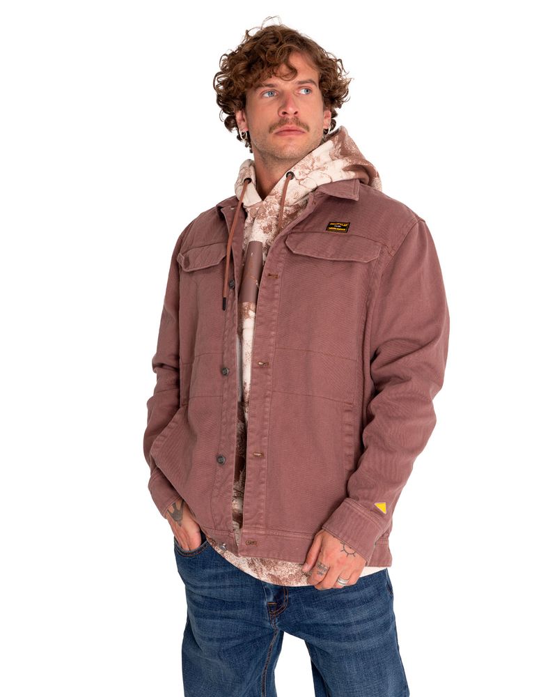 Chaqueta-Casual-Unisex-Heritage-Uniform-Twill-Shirt-Jacket-Gris-Cat