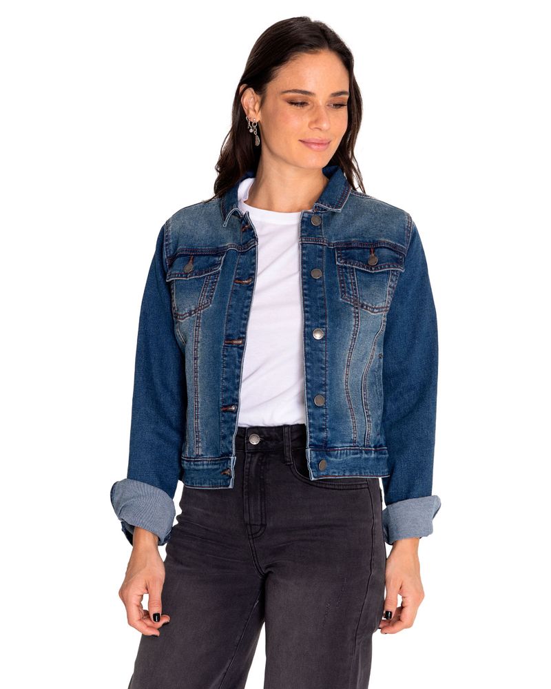 Chaqueta Mujer Foundation Denim Jacket - Tienda Oficial CAT Chile - Cat