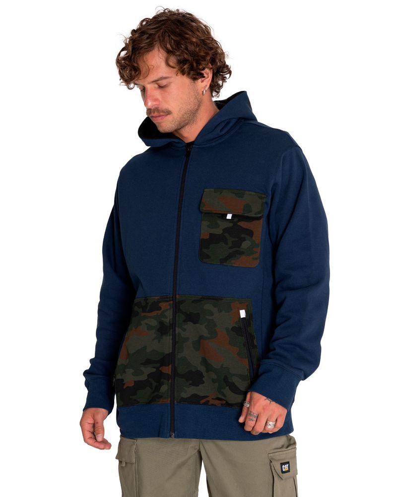 Poleron-Casual-Hombre-Utility-Hood-Banner-Full-Zip-Sweatshirt-Azul-Cat