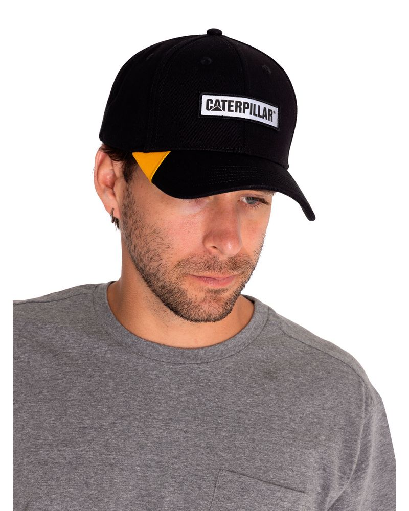 Jockey-Casual-Hombre-Caterpillar-Reflective-Patch-Hat-Negro-Cat