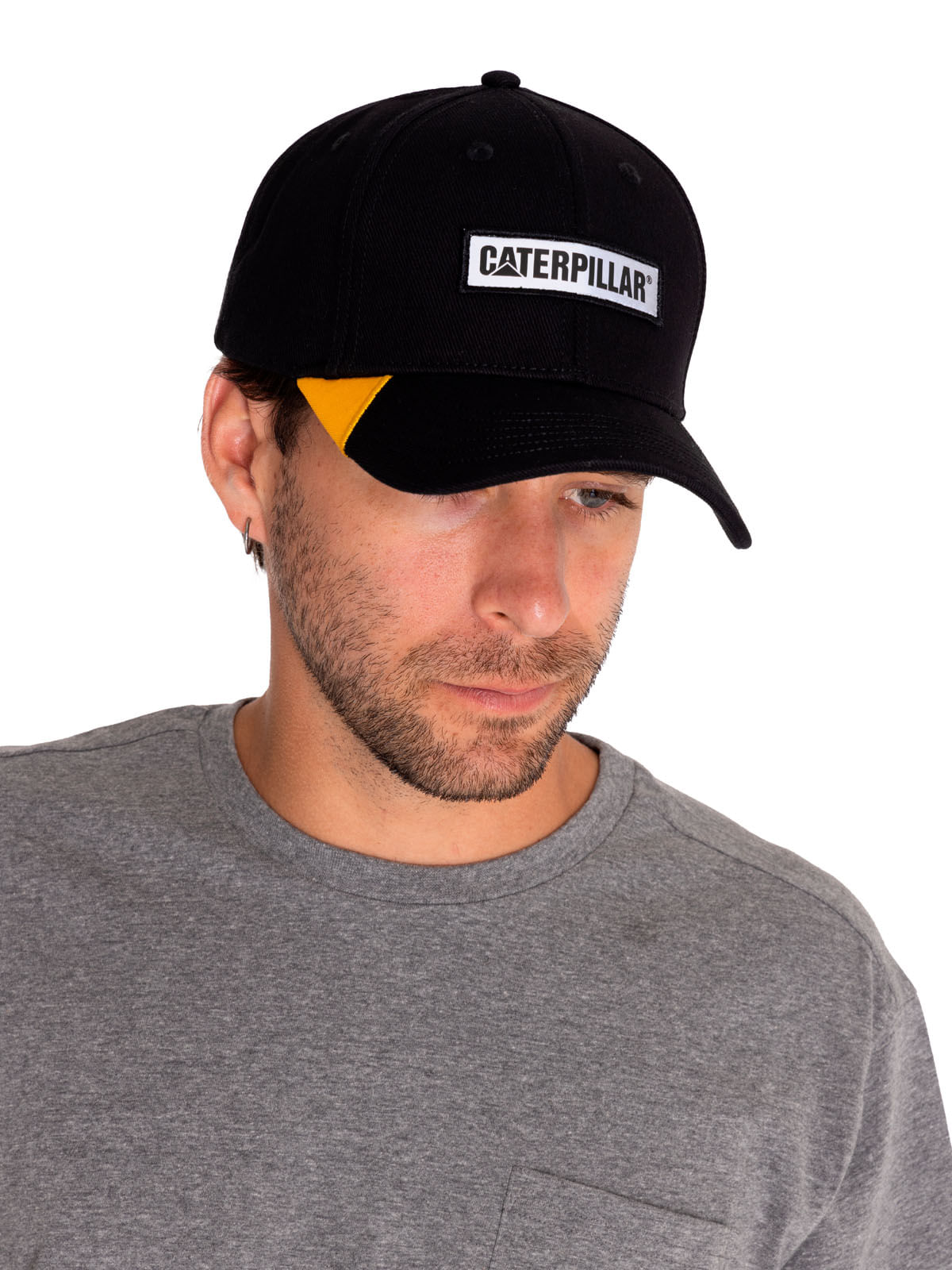 Jockey Casual Hombre Caterpillar Reflective Patch Hat Negro Cat