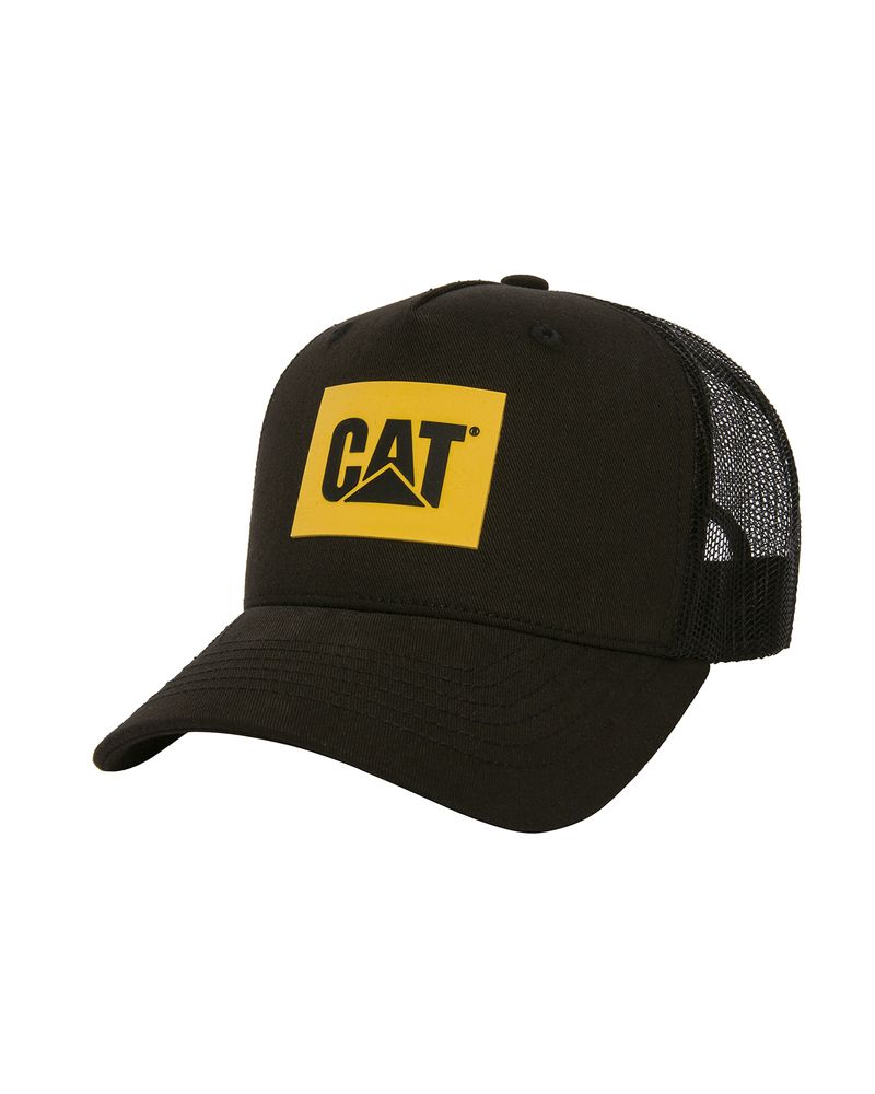 Jockey-Casual-Hombre-Cat-Logo-5-Panel-Trucker-Negro-Cat