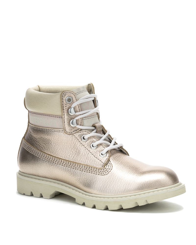 Botin-Cuero-Mujer-Colorado-Womens-Metalizado-Cat