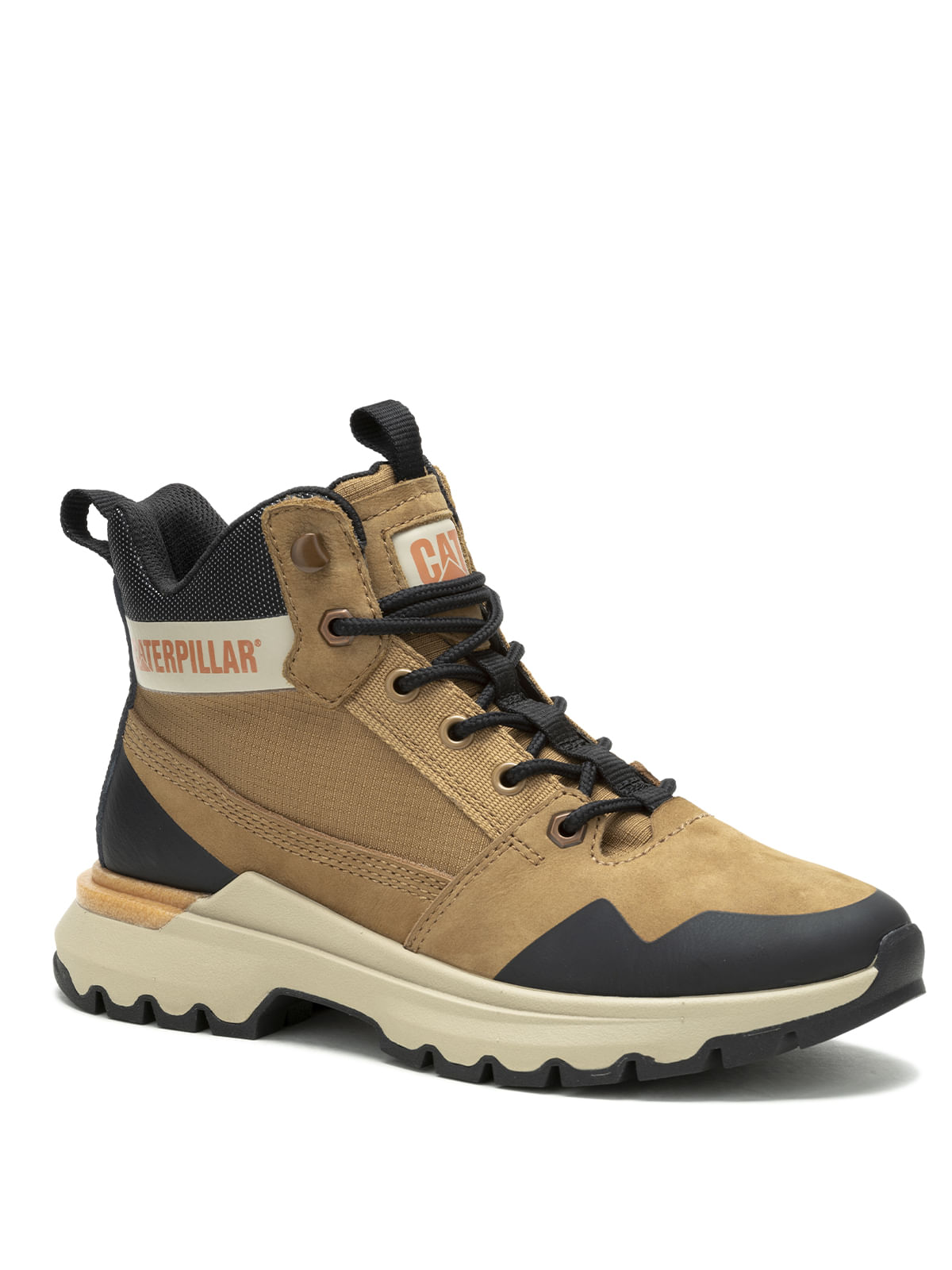 Zapatilla Con Caña Casual Mujer Colorado Sneaker Beige Cat