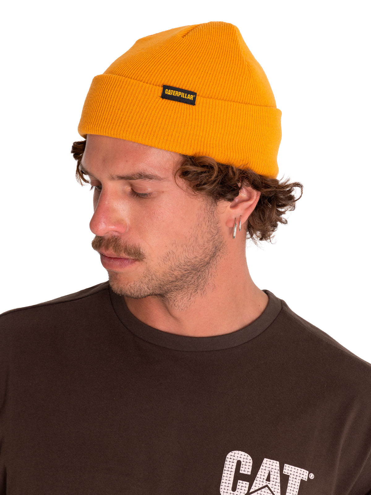 Gorro Casual Hombre Foundation Knit Hat Amarillo Cat