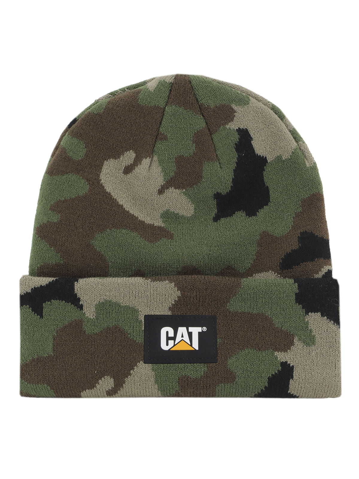 Gorro Casual Hombre Cat Label Cuff Beanie Verde Cat