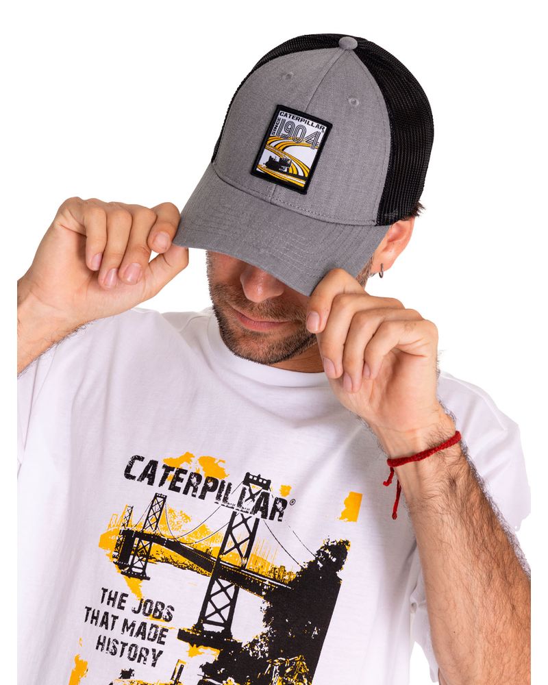 Jockey-Casual-Hombre-Caterpillar-1904-Trucker-Gris-Cat