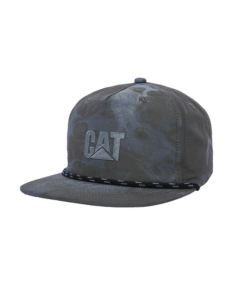 Jockey-Casual-Hombre-Cat-Logo-Aop-5-Panel-Hat-Azul-Cat