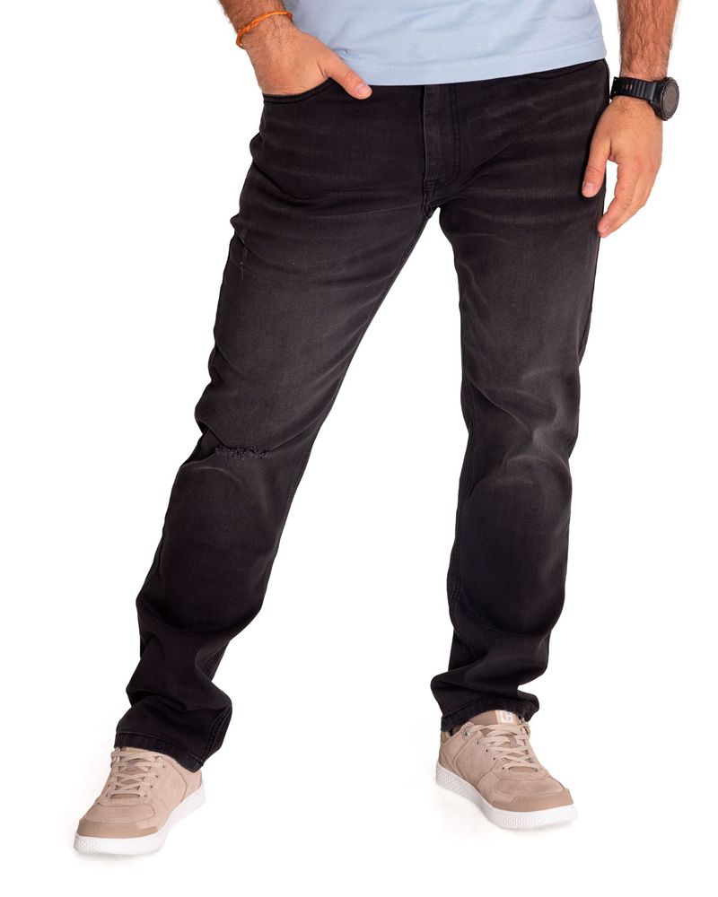 Jeans-Casual-Hombre-Triblend-Stretch-Denim-Slim-Gris-Cat