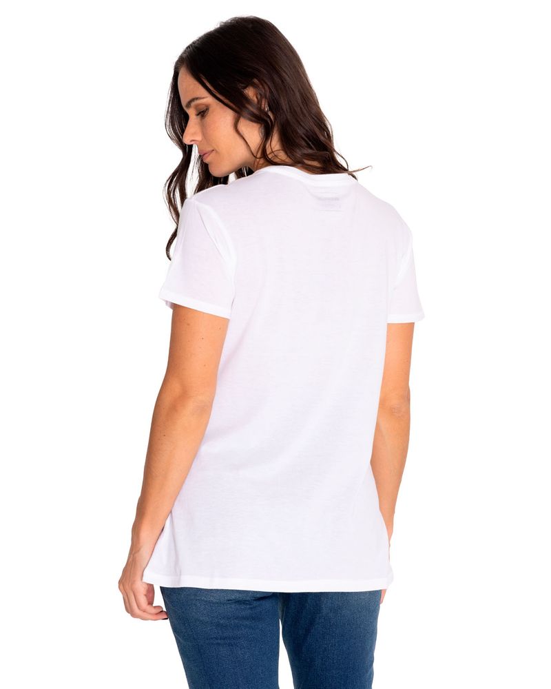 Polera-Manga-Corta-Casual-Mujer-Cat-Logo-Tee-Blanco-Cat