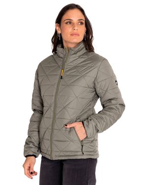 Chaqueta Casual Mujer W Mediumweight Insulated Triangle Quilted Jacket Verde Cat