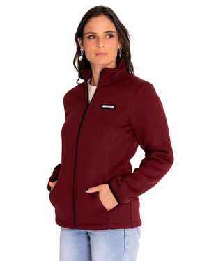 Polar Casual Mujer W Foundation Sweater Fleece Rojo Cat