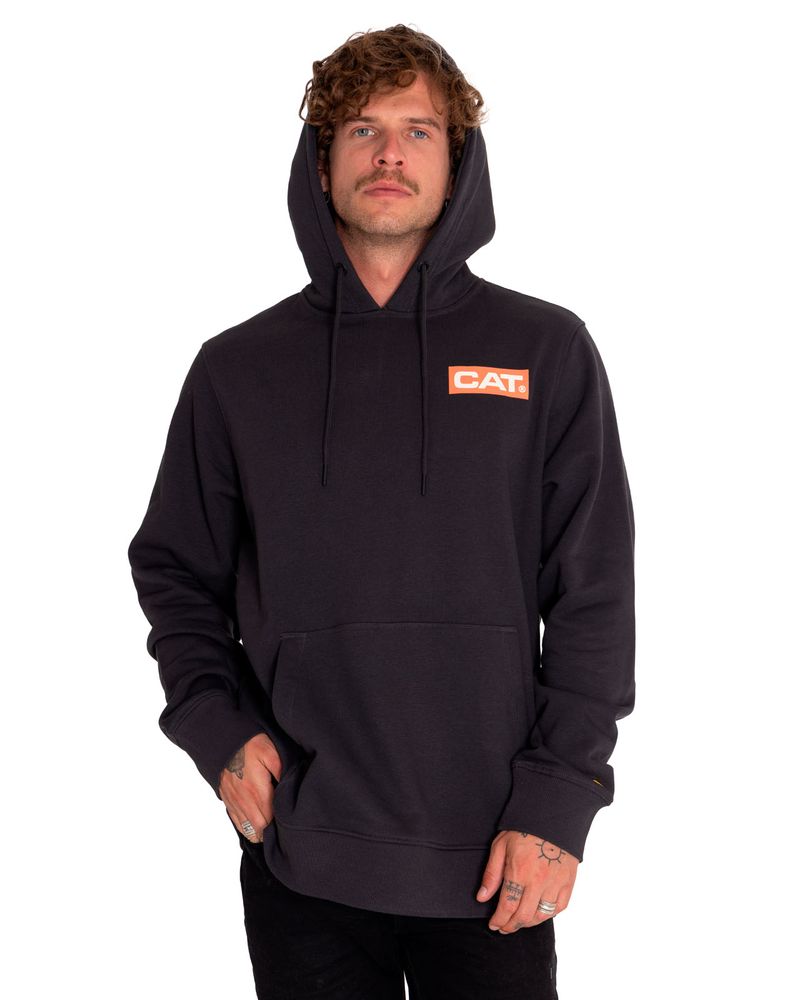 Hoodie negro online hombre