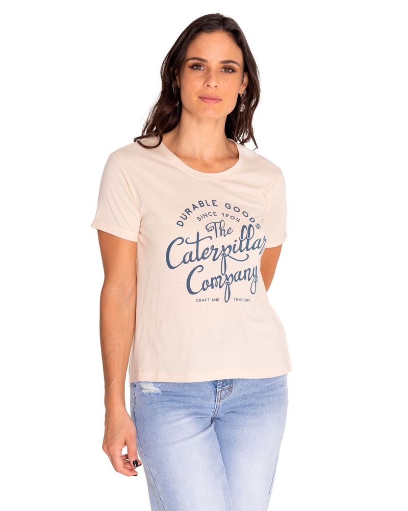 Polera-Manga-Corta-Casual-Mujer-Novelty-Droptail-Tee-2-Beige-Crudo-Cat