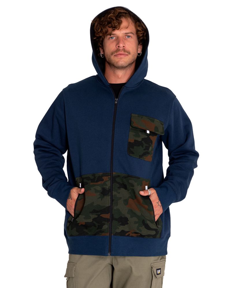 Poleron-Casual-Hombre-Utility-Hood-Banner-Full-Zip-Sweatshirt-Azul-Cat