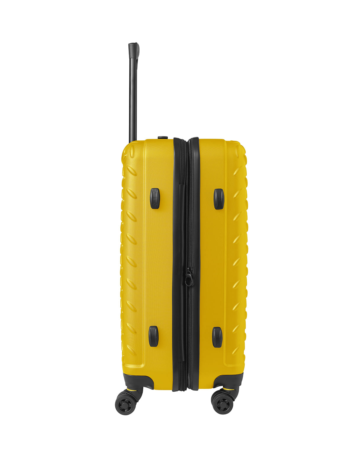 Maleta Mediana 4 Ruedas Industrial Plate 24" Trolley Amarillo Cat