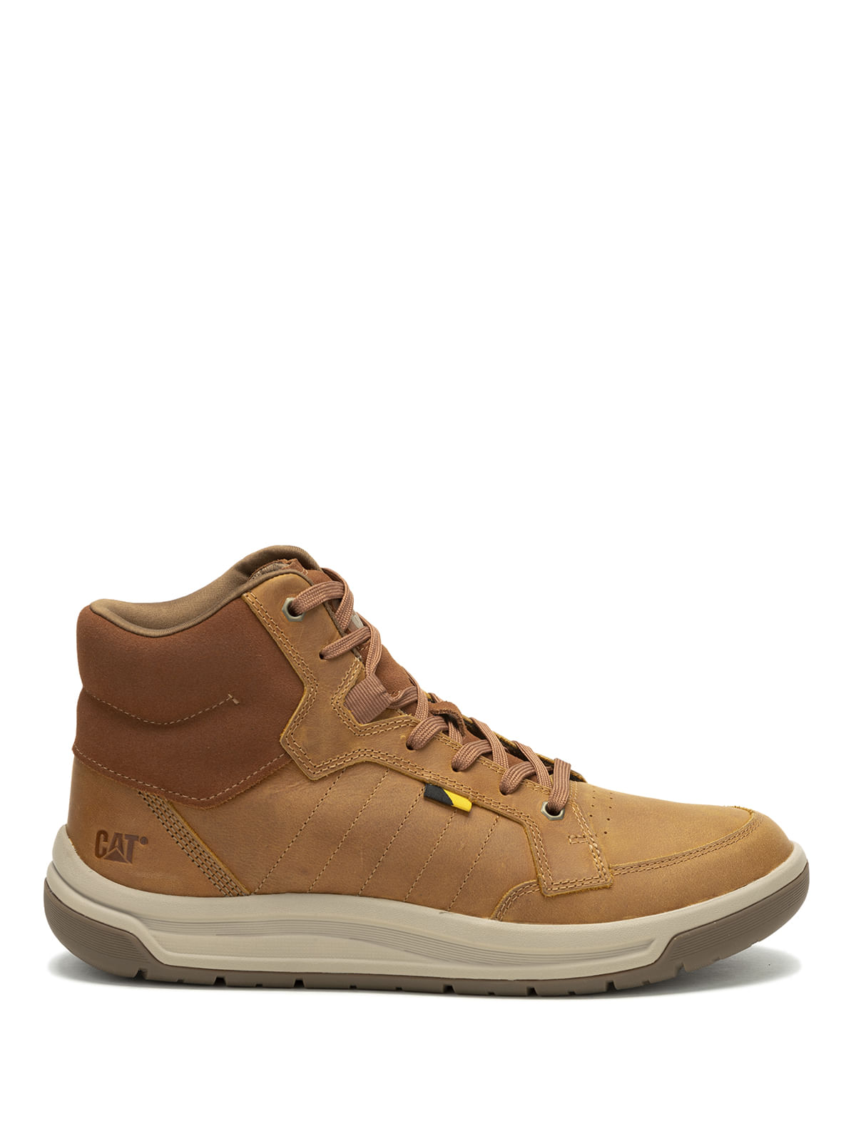 Zapatilla Cuero Hombre Apa Cush Mid Café Cat