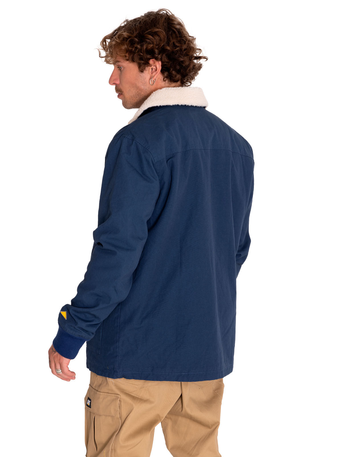 Chaqueta Casual Hombre Sherpa Lined Chore Jacket Azul Cat