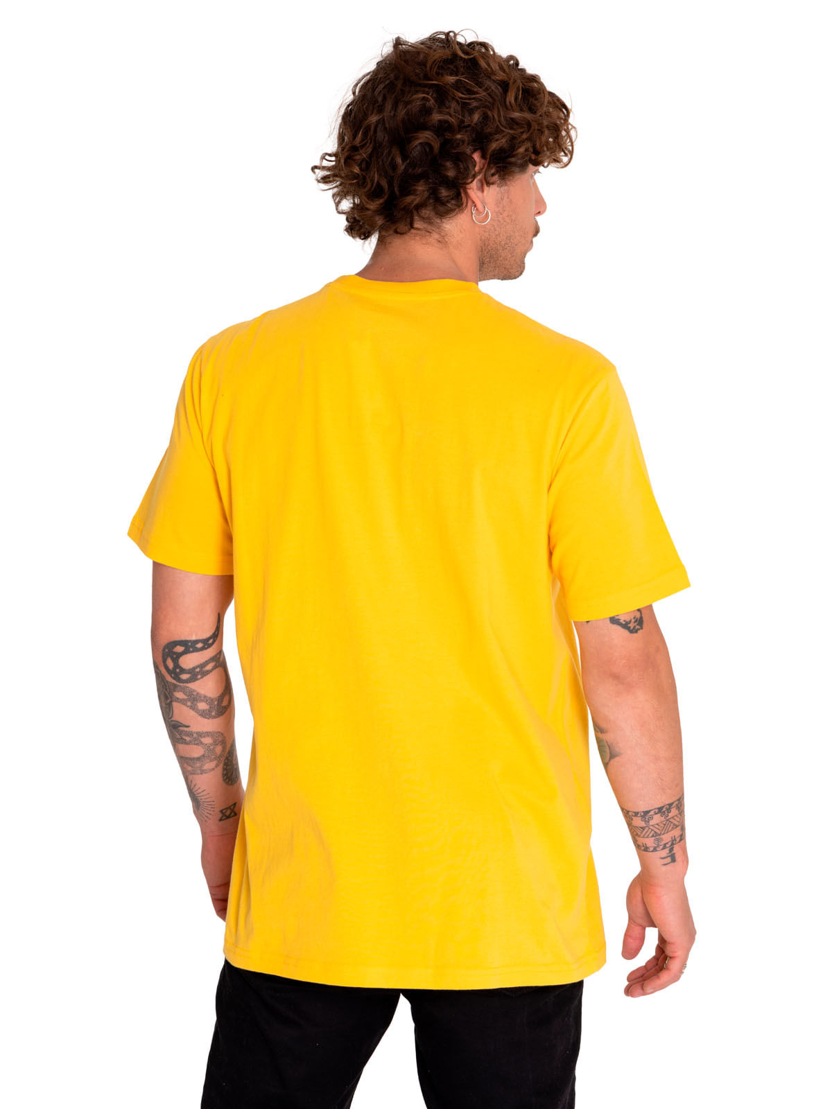 Polera Manga Corta Casual Hombre Historic Tradition Graphic Tee 6 Amarillo Cat