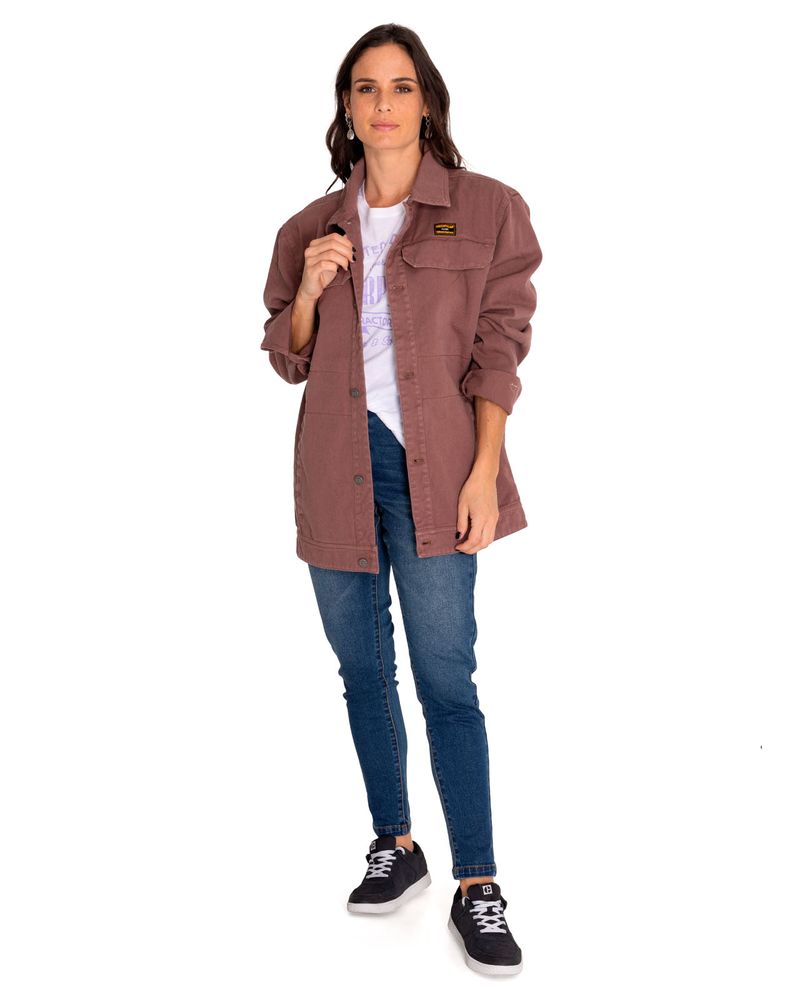 Chaqueta-Casual-Unisex-Heritage-Uniform-Twill-Shirt-Jacket-Gris-Cat