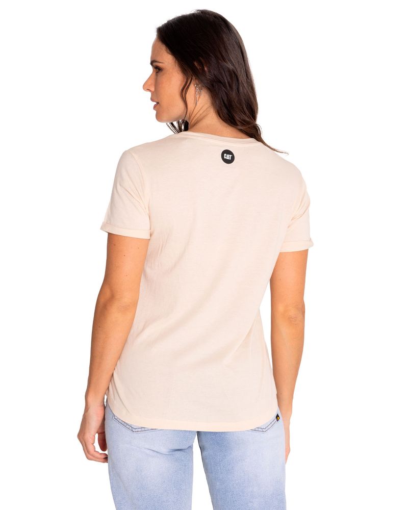 Polera-Manga-Corta-Casual-Mujer-Novelty-Droptail-Tee-2-Beige-Crudo-Cat