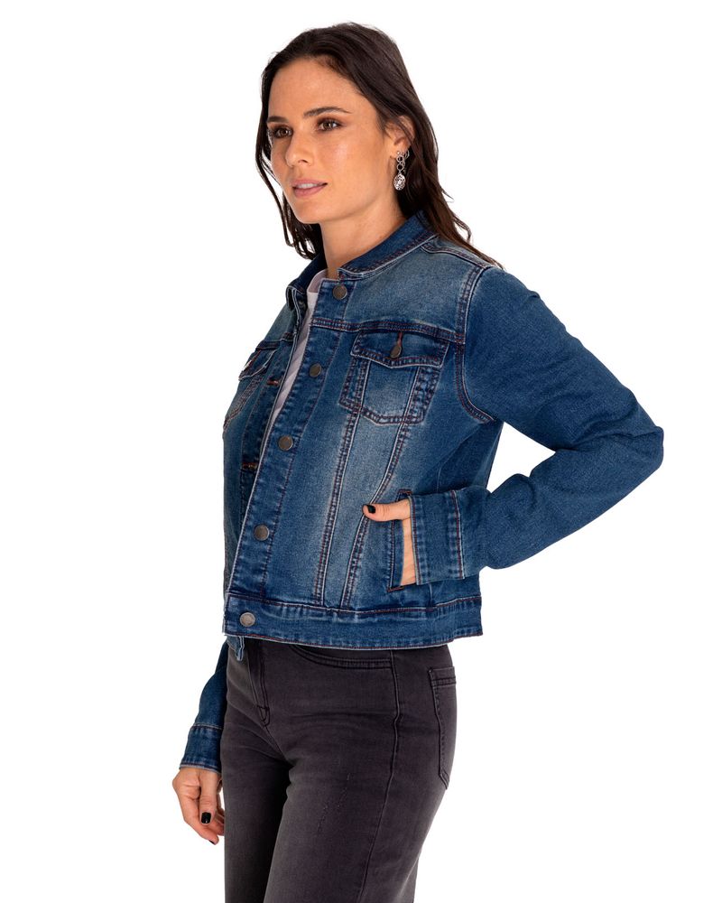 Chaqueta-Denim-Mujer-W-Foundation-Denim-Jacket-Rojo-Cat