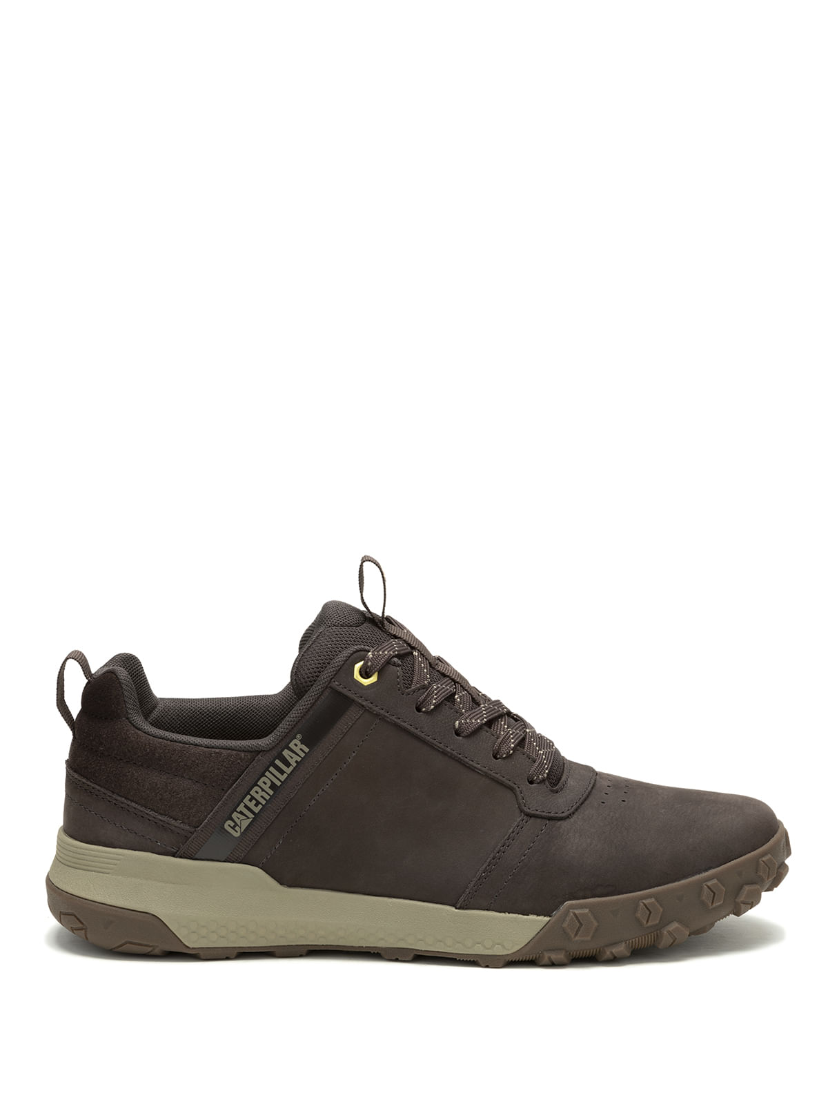 Zapatilla Cuero Hombre Hex Ready Lo Café Cat