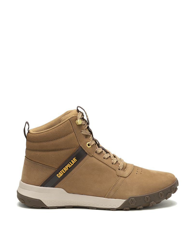 Zapatilla C/Caña Cuero Hombre Hex Ready Mid Café CatCat Chile Cat Tienda oficial Cat Chile