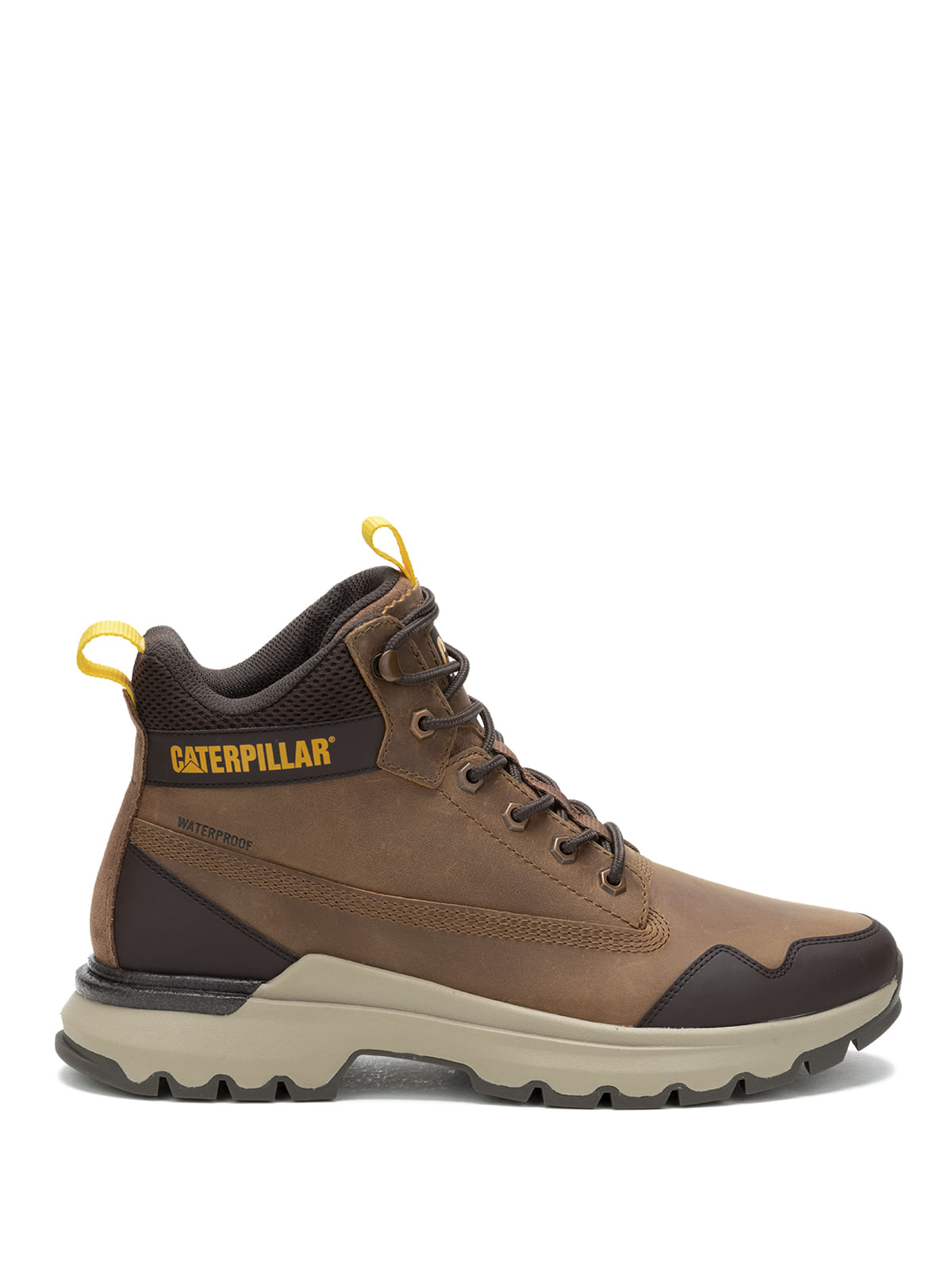 Zapatilla Con Caña Gamuza Hombre Colorado Sneaker Wp Café Cat