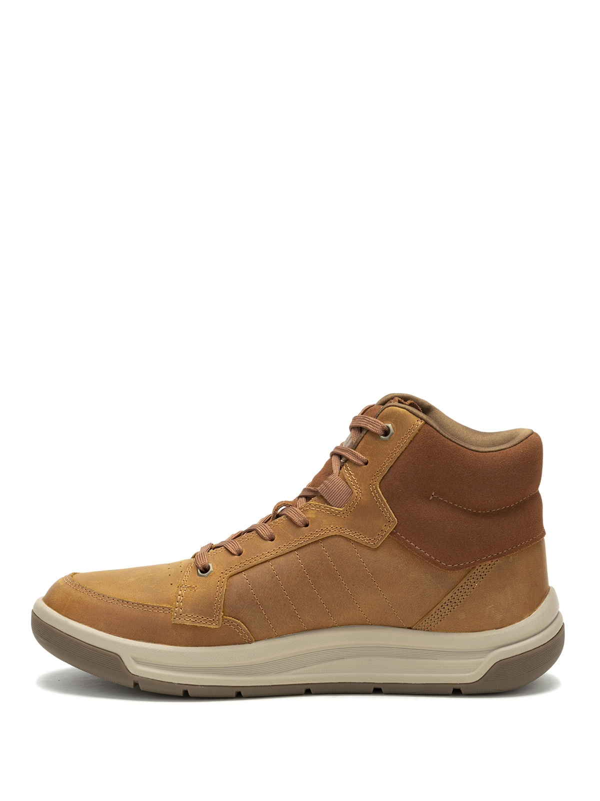 Zapatilla Cuero Hombre Apa Cush Mid Café Cat