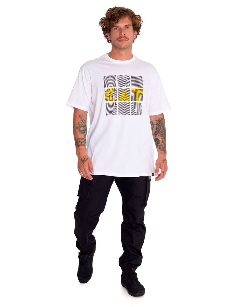 Polera-Manga-Corta-Casual-Hombre-Random-Energy-Graphic-Tee-2-Blanco-Cat