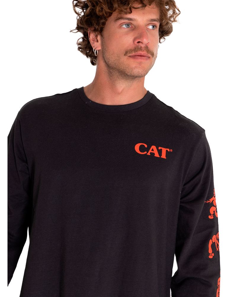 Polera-Manga-Larga-Casual-Hombre-Street-Vibes-Graphic-Tee-6-Negro-Cat