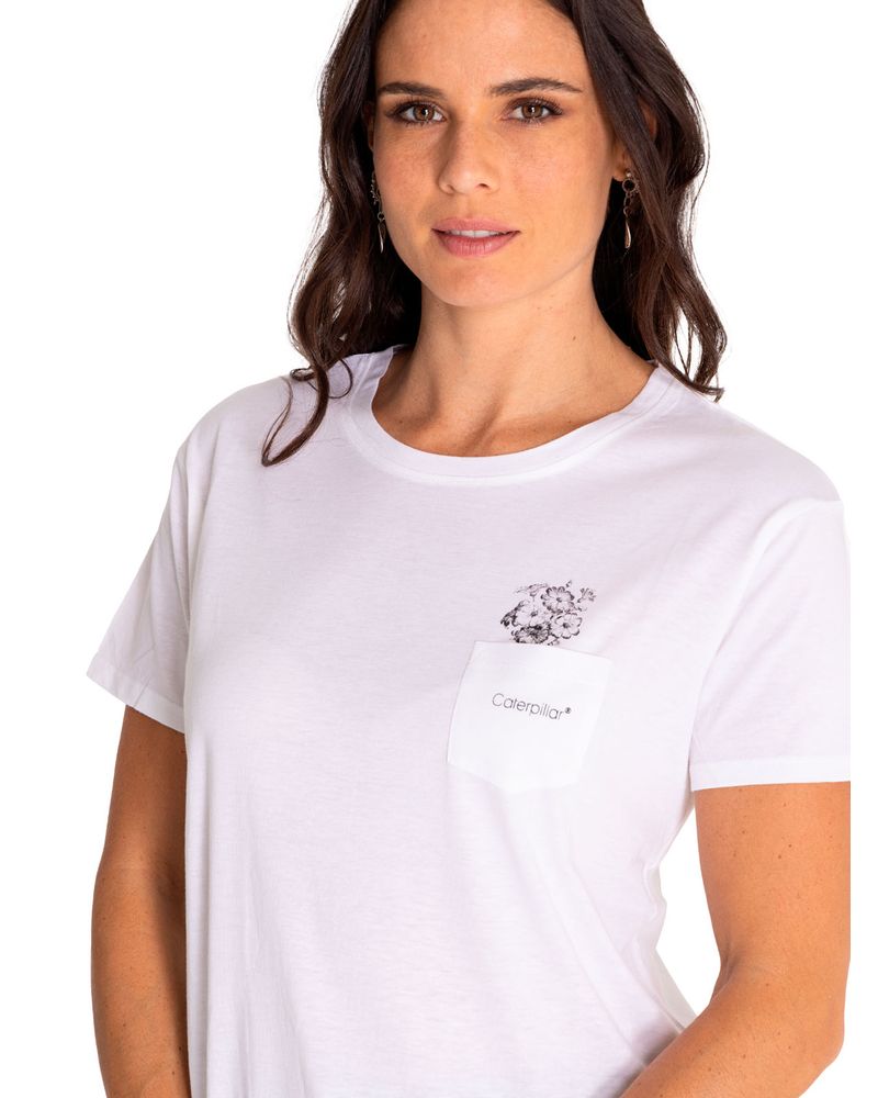 Polera-Manga-Corta-Casual-Mujer-Sketch-Floral-Graphic-Tee-2-Blanco-Cat