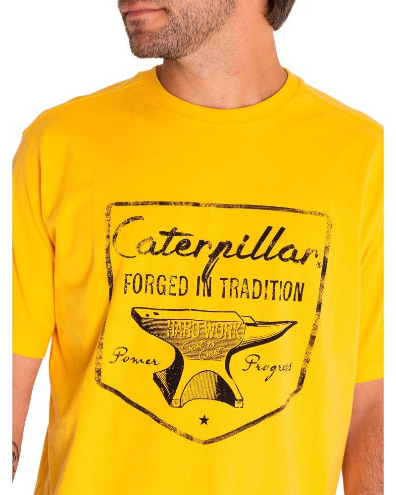 Polera-Manga-Corta-Casual-Hombre-Historic-Tradition-Graphic-Tee-9-Amarillo-Cat