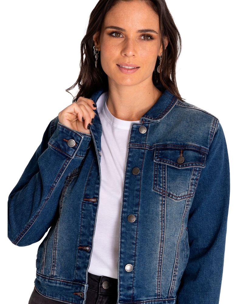 Chaqueta-Denim-Mujer-W-Foundation-Denim-Jacket-Rojo-Cat