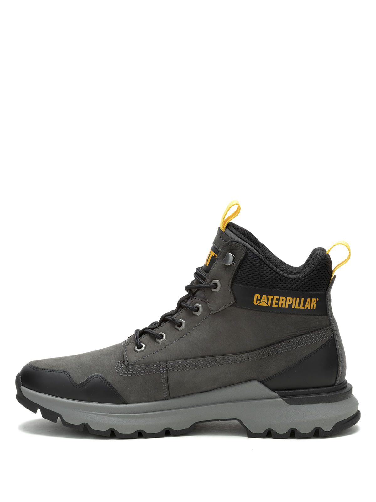 Zapatilla Con Caña Gamuza Hombre Colorado Sneaker Wp Gris Cat