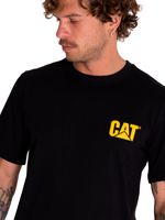 Polera-Manga-Corta-Casual-Hombre-Graphic-Tee-Negro-Cat