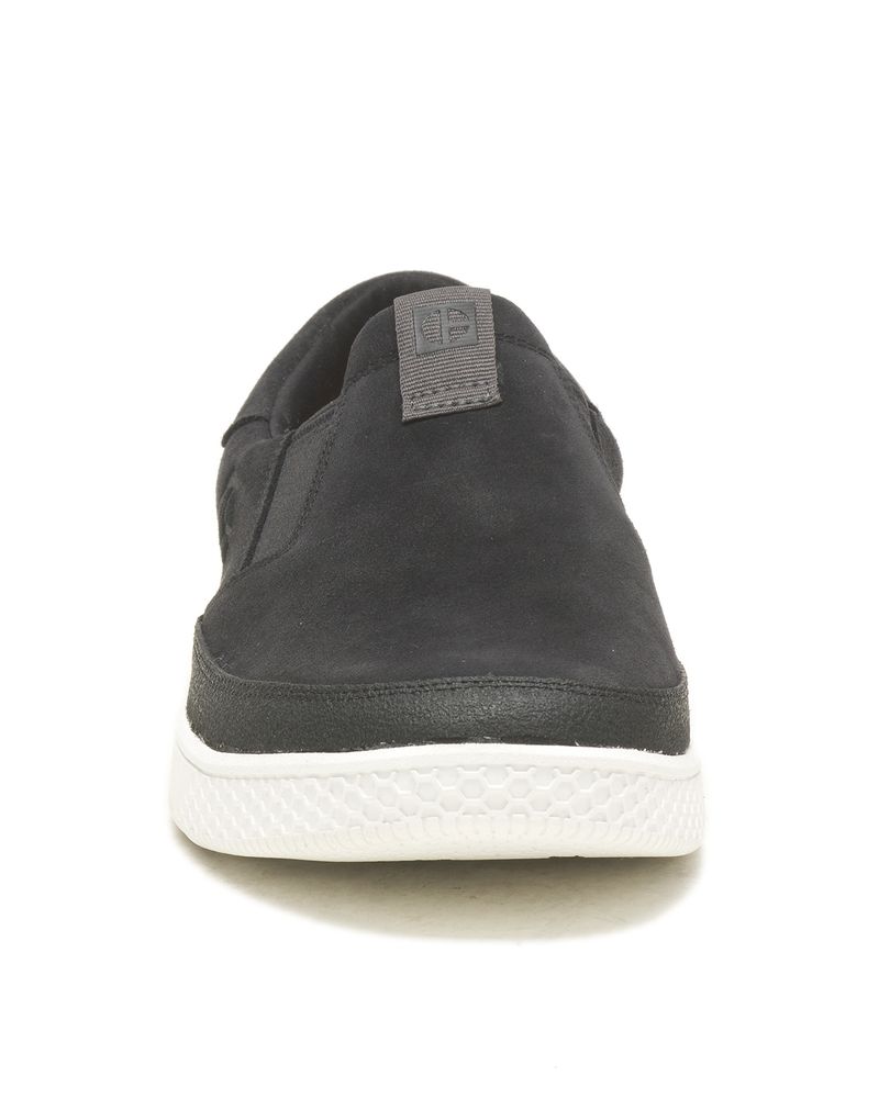 Slip-On--Gamuza-Hombre-Pause-Sport-Slip-On-Negro-Cat