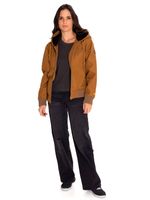 Chaqueta-Casual-Mujer-W-Bonded-Fleece-Lined-Jacket-Cafe-Cat