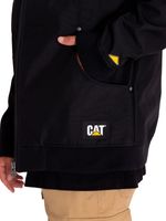 Chaqueta-Casual-Hombre-Bonded-Fleece-Lined-Work-Jacket-Negro-Cat