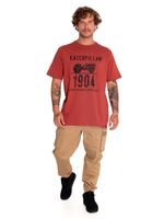 Polera-Manga-Corta-Casual-Hombre-Historic-Tradition-Graphic-Tee-8-Rojo-Cat