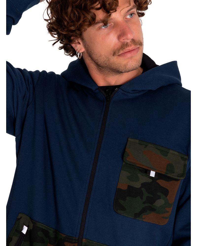 Poleron-Casual-Hombre-Utility-Hood-Banner-Full-Zip-Sweatshirt-Azul-Cat