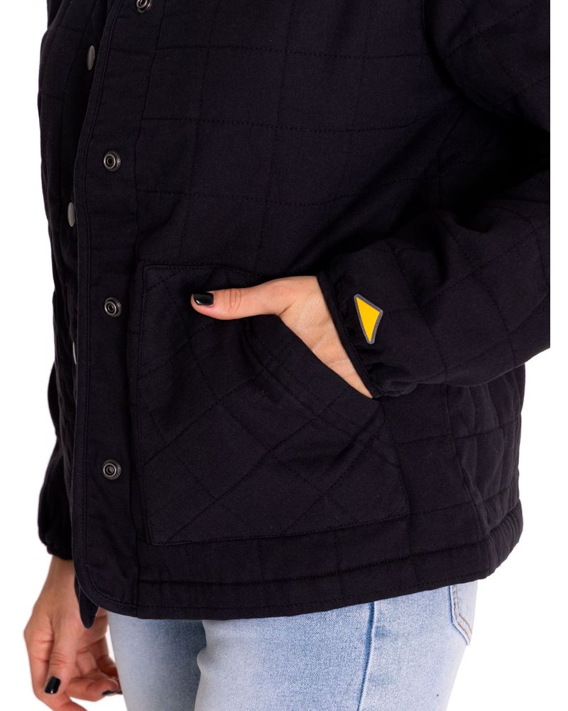 Chaqueta-Casual-Mujer-Heritage-Uniform-Lightweight-Quilted-Jacket-Negro-Cat