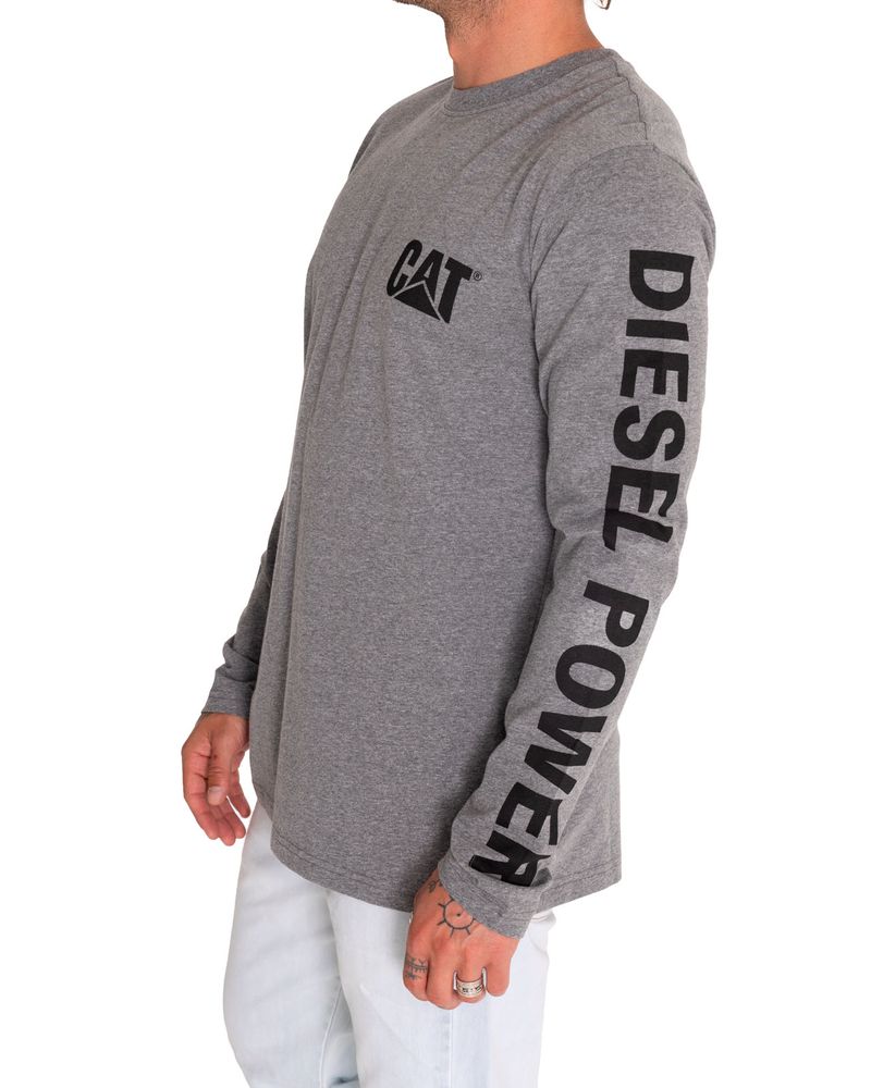 Polera-Manga-Larga-Casual-Hombre-Diesel-Power-L-S-Tee-Gris-Cat