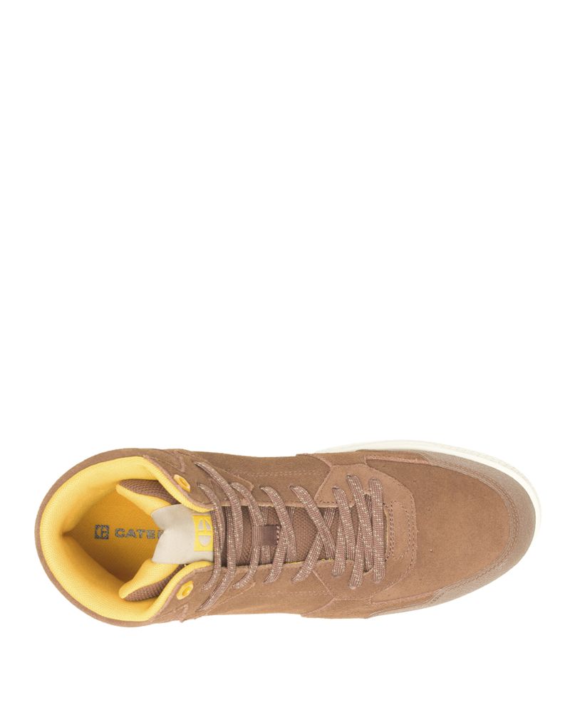 Zapatilla-Con-Caña-Gamuza-Hombre-Pause-Sport-Mid-Cafe-Cat