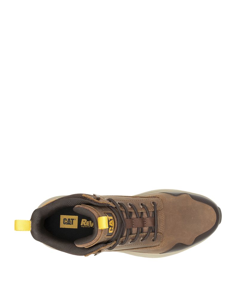 Zapatilla-Con-Caña-Gamuza-Hombre-Colorado-Sneaker-Wp-Cafe-Cat