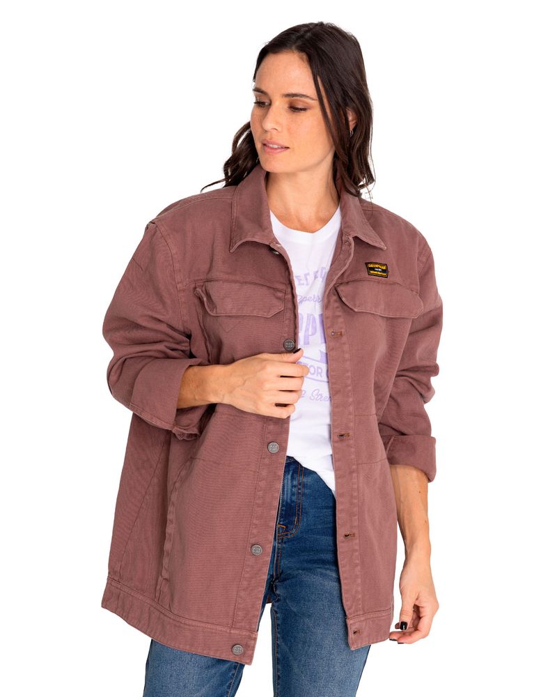 Chaqueta-Casual-Unisex-Heritage-Uniform-Twill-Shirt-Jacket-Gris-Cat