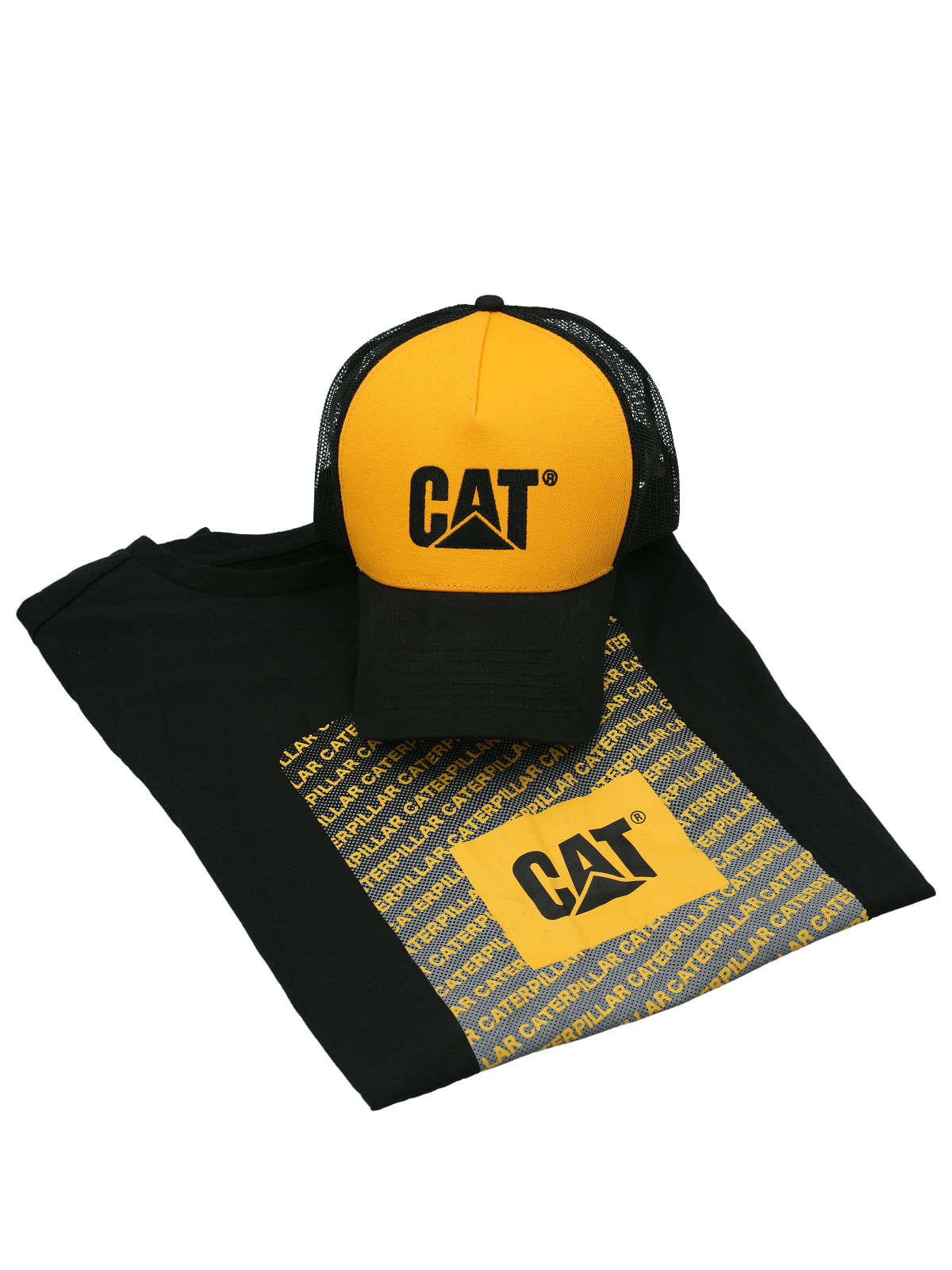 Pack Polera Casual Hombre CAT REPEAT GRAPHIC TEE / CAP BUNDLE MULTICOLOR CAT