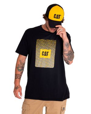 Pack Polera Casual Hombre Cat Repeat Graphic Tee / Cap Bundle Multicolor Cat