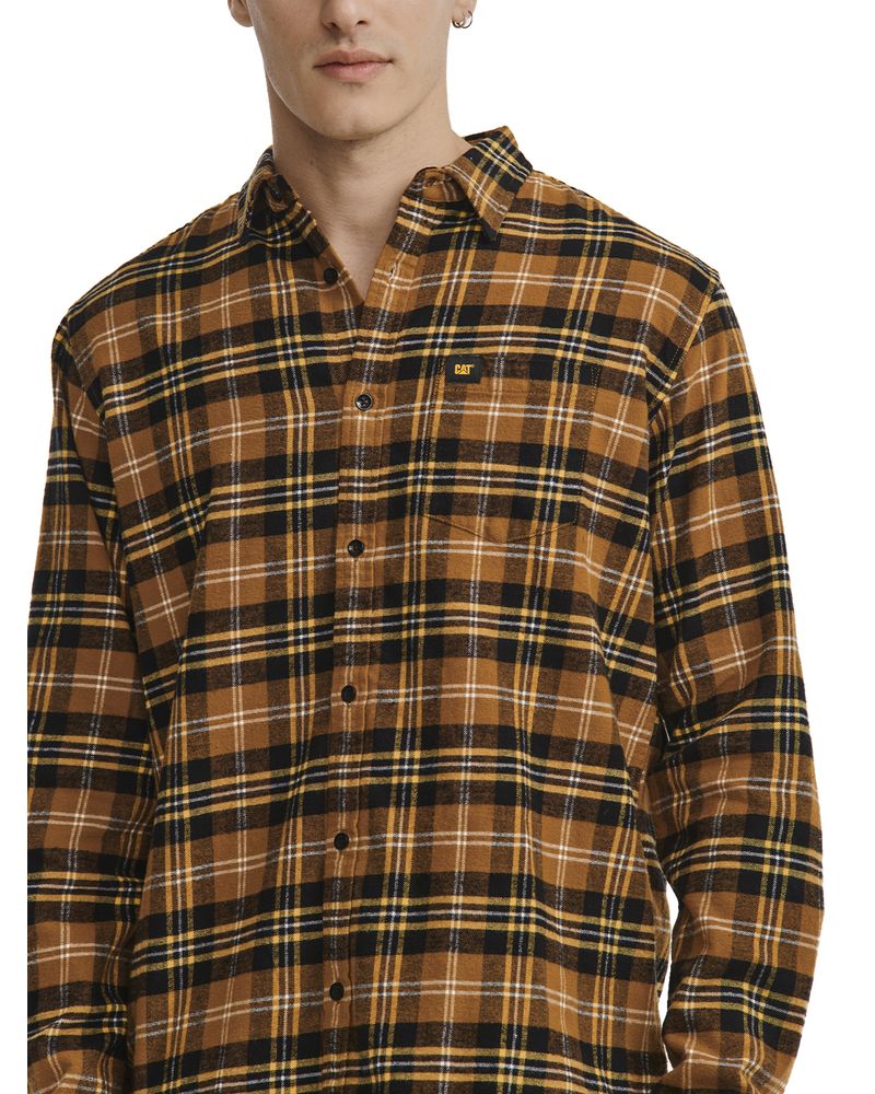 Camisa-Manga-Larga-Casual-Hombre-Foundation-Flannel-Ls-Shirt-Cafe-Cat